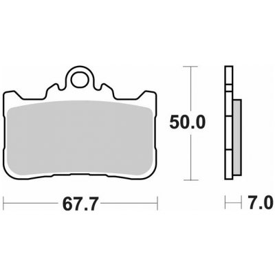 Brzdové destičky SBS přední HONDA CB 750 Hornet rok 23-25 | Zboží Auto