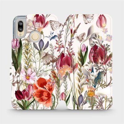 Pouzdro Mobiwear Flip Huawei P20 Lite - MP01S Rozkvetlá louka – Zbozi.Blesk.cz