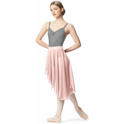 Lulli dance asymetrická sukně LUB352, sv. růžová
