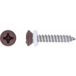 Parapetní vrut s čočkovou hlavou PZ2 plný závit brynýr.ocel A2 3,9 x 19 mm, 10ks – Hledejceny.cz