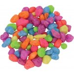 Happet štěrk neonový mix 7 mm, 0,5 kg – Zboží Dáma