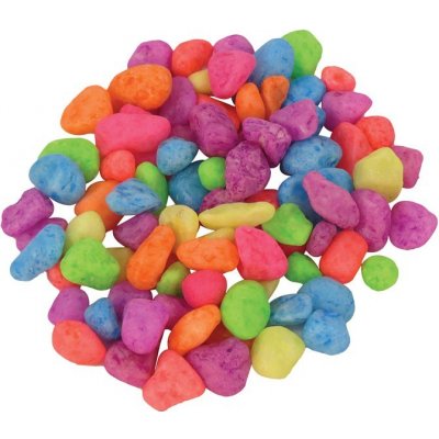 Happet štěrk neonový mix 7 mm, 0,5 kg – Zboží Dáma