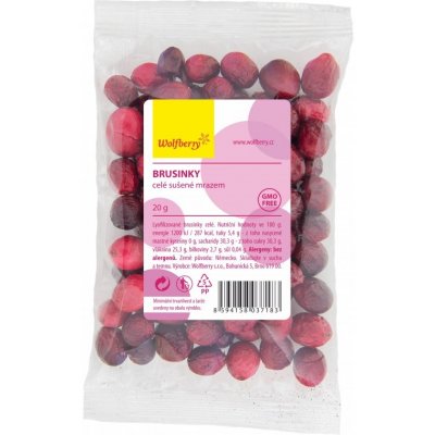 Wolfberry Brusinky sušené mrazem 20 g – Zboží Mobilmania