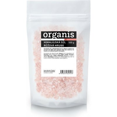 Organis himalájská sůl růžová hrubá 500 g – Zboží Dáma