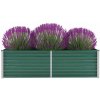 Květináč a truhlík zahrada-XL Vyvýšený záhon pozinkovaná ocel 160 x 40 x 45 cm zelený