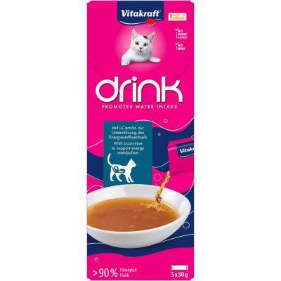 Vitakraft Cat Drink losos a L-Carnitin 150 g – Sleviste.cz
