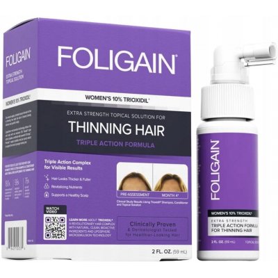 Foligain Triple Action sérum proti padání vlasů s 10% trioxidilem pro ženy 59 ml – Zboží Dáma