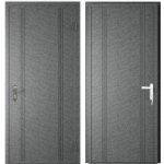 DoorHan Vchodové dveře ECO 880 x 2050 mm, pravé (antique stříbro) – Zboží Mobilmania