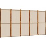 vidaXL 5dílný paraván taupe 350 x 180 cm – Hledejceny.cz