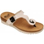 Scholl Beric zdravotní pantofle bílé – Zboží Dáma