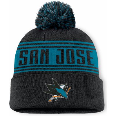 Fanatics pánská čepice San Jose Sharks A/CAP beanie Cuff W/Pom – Zboží Mobilmania