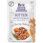 Brit Care Cat Pouch KITTEN Savory Salmon in Jelly 85 g – Zboží Mobilmania