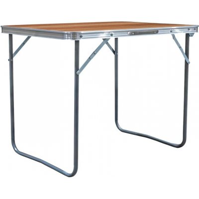 Aga MR2020 Skládací kempingový stolek 80x60x70 cm Hnědý – Hledejceny.cz