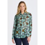 Gant REL ROPE PRINT COT SILK SHIRT modrá – Zbozi.Blesk.cz