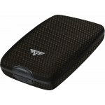 TRU VIRTU Cash & Cards OYSTER - leather Diagonal Carbon Black – Zboží Mobilmania