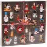 Home Styling Collection DŘEVĚNÉ VÁNOČNÍ OZDOBY BAREVNÉ SADA NA STROMEČEK 24 KS – Hledejceny.cz