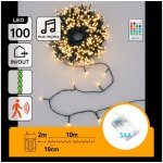 Aigostar B.V. Aigostar - LED Stm venk ván řetěz se senz 100xLED/3xAA 12m teplá bílá + DO B10303AADX – Hledejceny.cz