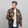 Pánská bunda Urban Classics Light Camo Bomber jacket woodcamo