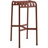Zahradní židle a křeslo HAY Zahradní stolička Palissade Bar Stool, Iron Red