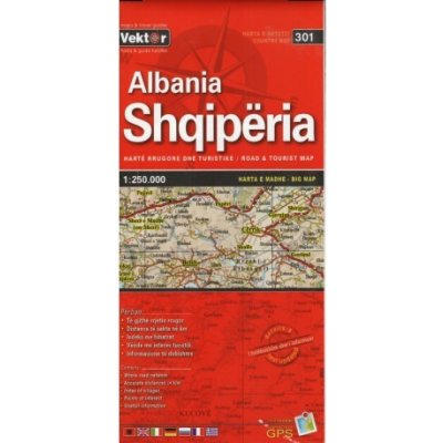 mapa Albania 1:250 t. – Hledejceny.cz