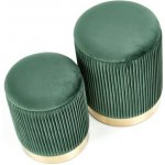 Halmar Sada taburetů Monty 2 ks zelená – Zboží Dáma