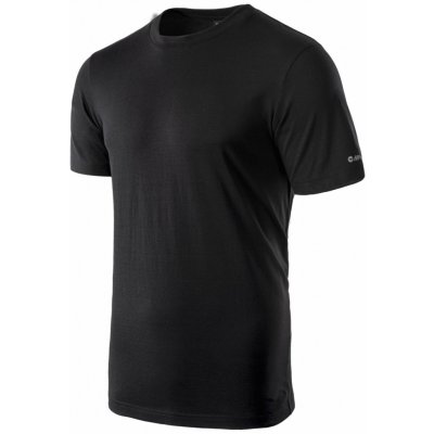 HI-TEC Puro bavlněné pánské tričko černé – Zboží Mobilmania