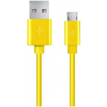 Esperanza EB145Y - 5901299919644l Micro USB 2.0 A-B M/M, 2m, žlutý