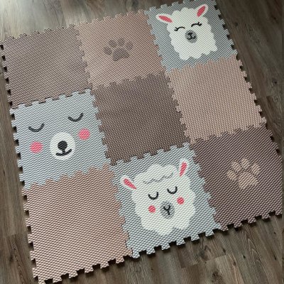 Vylen Minideckfloor podlaha 9 dílů méďa, beránek, lama a tlapka 0263 – Zboží Dáma