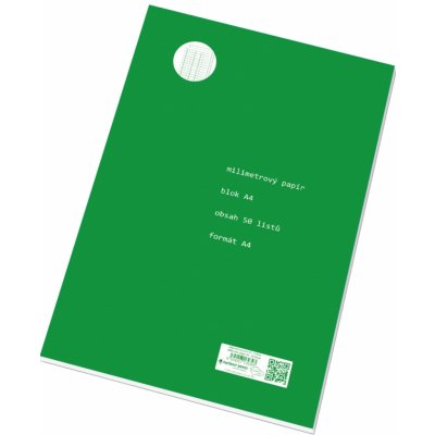 Papírny Brno Milimetrový papír A4 blok 50 listů – Zboží Dáma