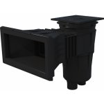 Astralpool Skimmer 17,5 l se širokým hrdlem a čtvercovým víkem, pro fóliové bazény, s mosaznými závity, antracitová šedá – Zboží Dáma