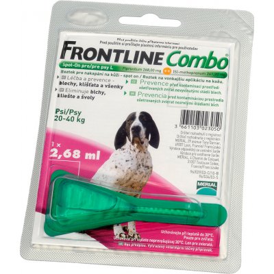 Frontline Combo Spot-On Dog L 20-40 kg 4 x 2,68 ml – Zboží Mobilmania