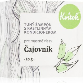 Kvítok tuhý šampon na mastné vlasy čajovník 50 g