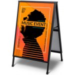 Jansen Display Ocelové áčko Slide in, plakátový formát A1, 603 x 970 mm – Zboží Živě