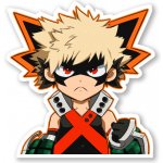 Boku no Hero Academia (BNHA) Samolepka Katsuki Bakugo – Zboží Živě