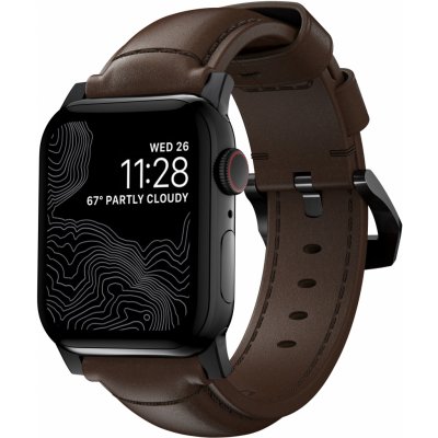 Nomad Traditional Band Black Hardware/Rustic Brown AW Ultra 2/1 (49mm) 9/8/7 (45mm)/6/SE/5/4 (44m) NM1A4RBT00 – Zboží Mobilmania
