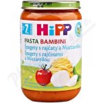 HiPP Bio Rajčata se špagetami a mozzarellou PASTA BAMBINI bezmasý 3 x 220 g – Sleviste.cz