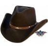 Stars and Stripes Westernový klobouk Dallas černá