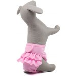 Vsepropejska Lucie hárací kalhotky pro psa s volánkem Černá 34 48 – Zboží Mobilmania