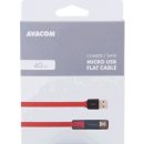 Avacom DCUS-MIC-40R USB - Micro USB, 40cm, červený