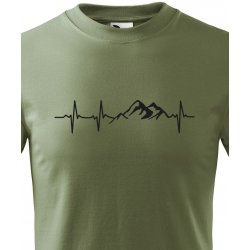 dětské turistické tričko Tep hory, Military 69