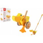 Teddies strkadlo Kačenka dřevo 55cm tlačící s tyčkou v krabici 20x29x13cm – Hledejceny.cz