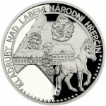 Česká mincovna platinová mince UNESCO Kladruby nad Labem Národní hřebčín proof 1 oz