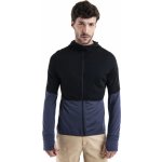 ICEBREAKER Mens Merino 200 RealFleece Descender LS zip Hoodie black /Graphite/Cb – Sleviste.cz