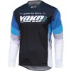 Dres na motorku Yoko TWO černo-bílo-modrý