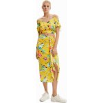 Desigual dámská sukně Garden yellow – Zboží Dáma