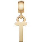 Daniel Wellington Pozlacený přívěsek písmeno "T" Charms DW00400503 – Zboží Dáma