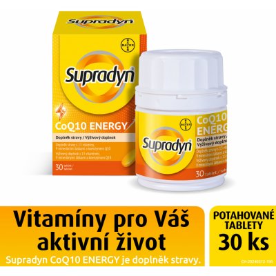 Supradyn co Q10 energy 30 šumivých tablet – Hledejceny.cz