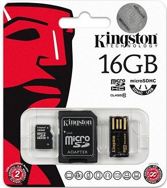 Kingston microSDHC 16GB + USB čtečka MBLY10G2/16GB od 139 Kč - Heureka.cz