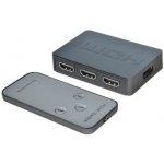 PremiumCord HDMI switch 3:1 plastový,dálkové ovl. khswit31c – Sleviste.cz