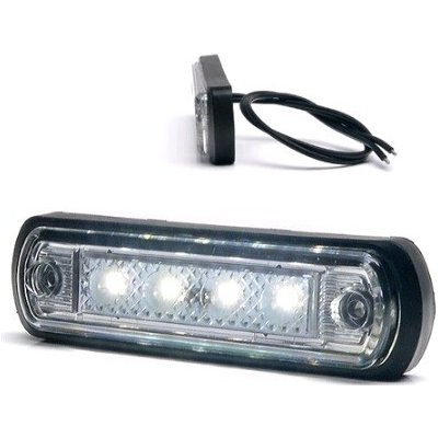 Svítilna poziční 12v/24v 110x31mm 4xled bílá, kabel 0,25m 0262576_A, , , – Hledejceny.cz